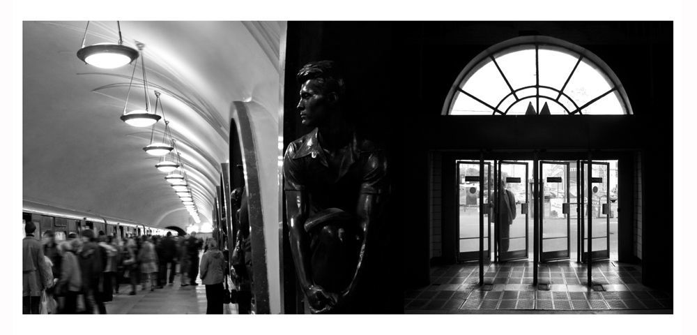 "Наблюдатель (Площадь революции)"  Диптих, Nikon D90
