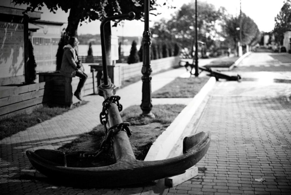 "Осенний день в Плёсе" Nikon FM-2, Ilford 400