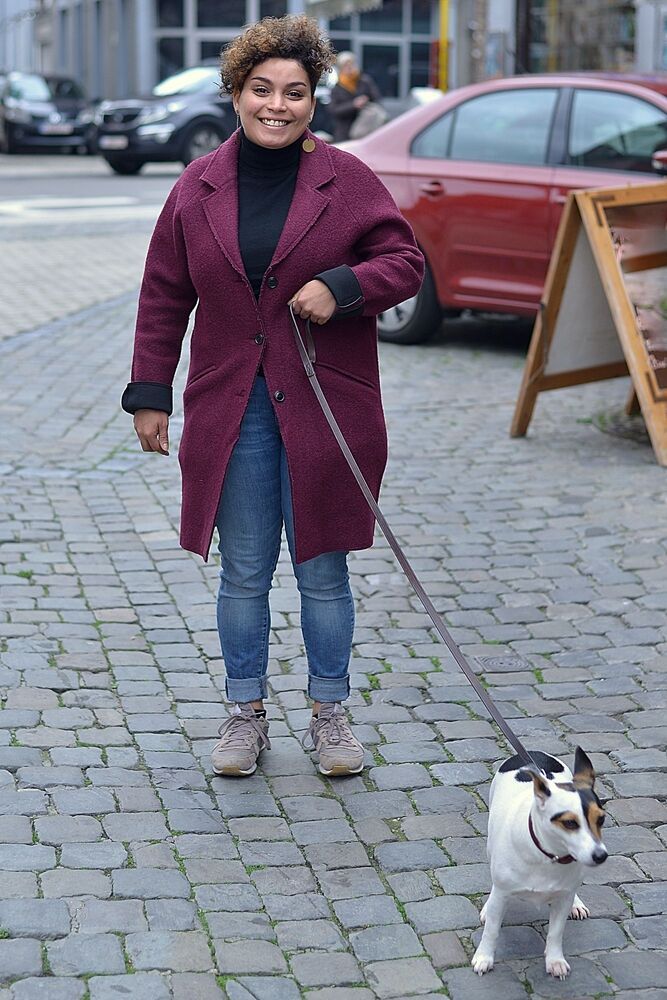 Man and dog.