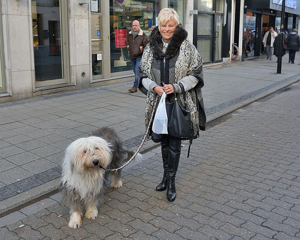 Man and dog.