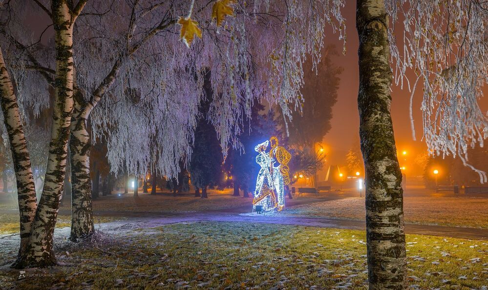 Иней в городе Ставрополь