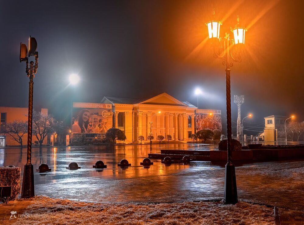 Иней в городе Ставрополь