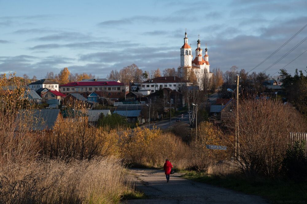 Тотьма. На работу