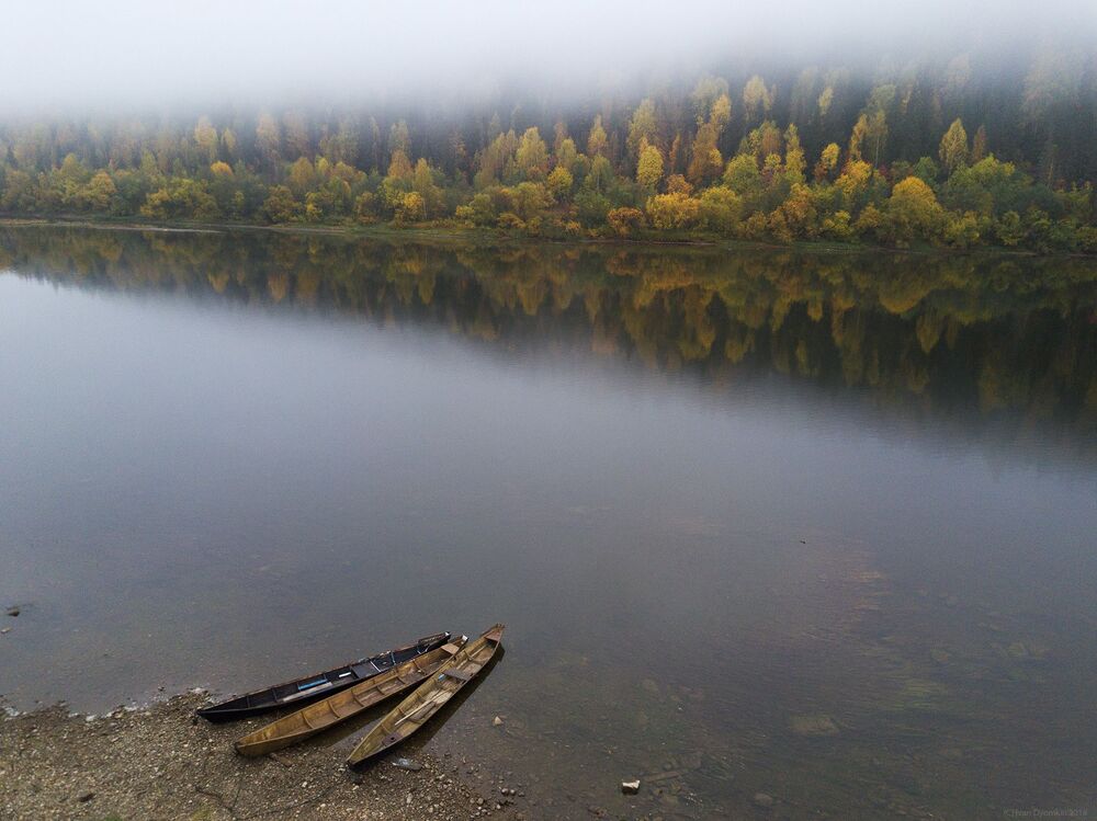 Лодки на Вишере