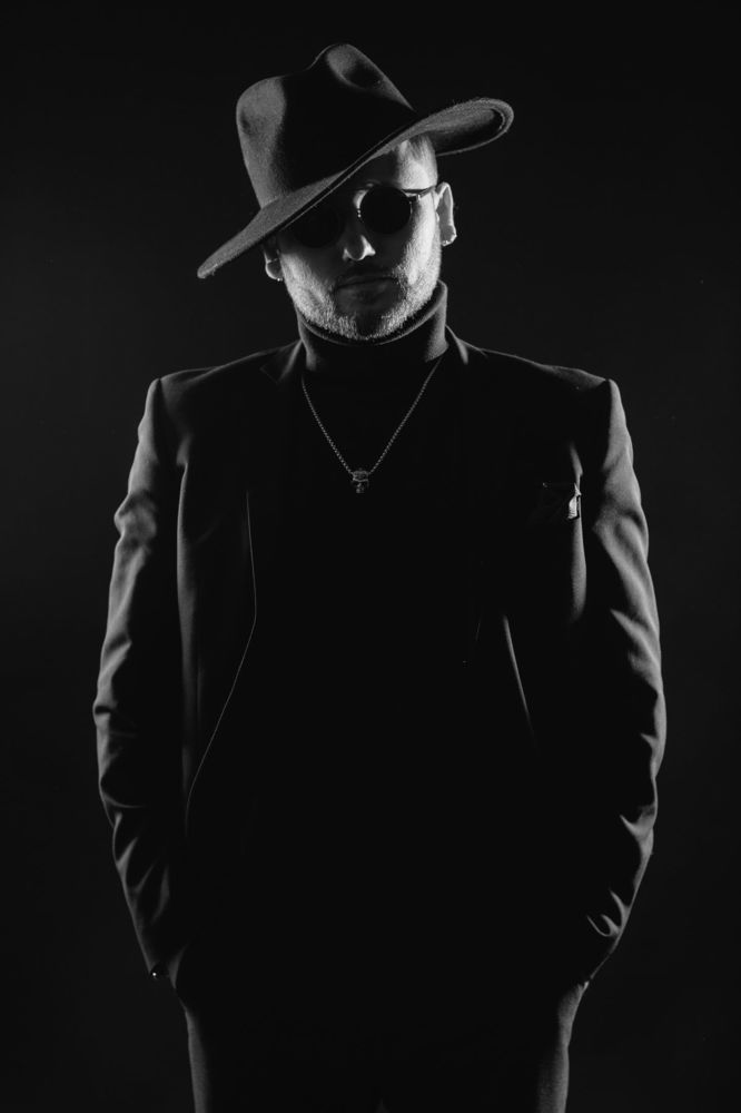 The man in black