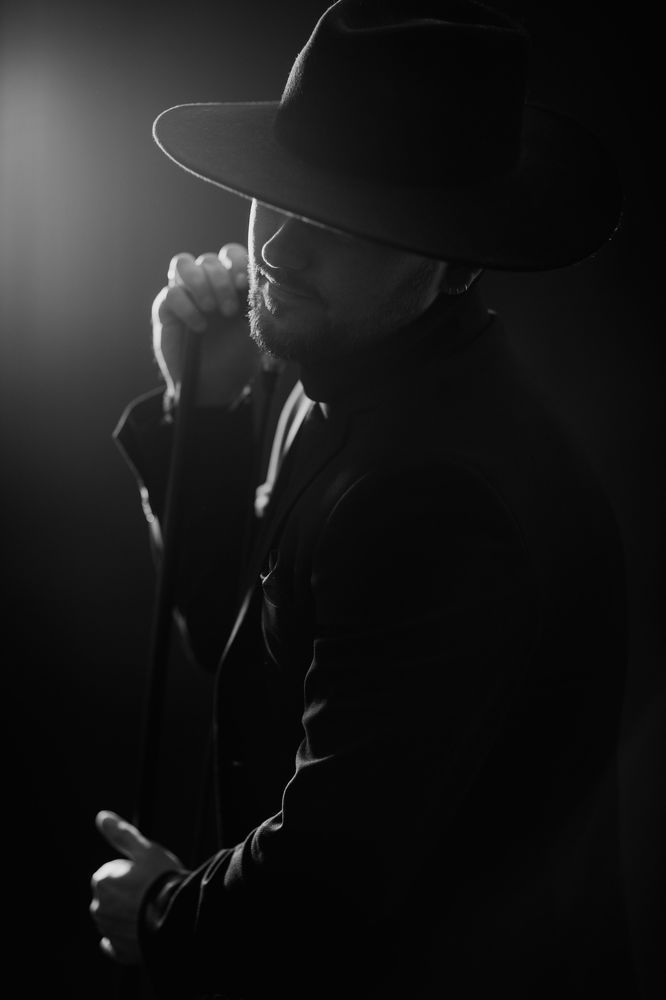 The man in black