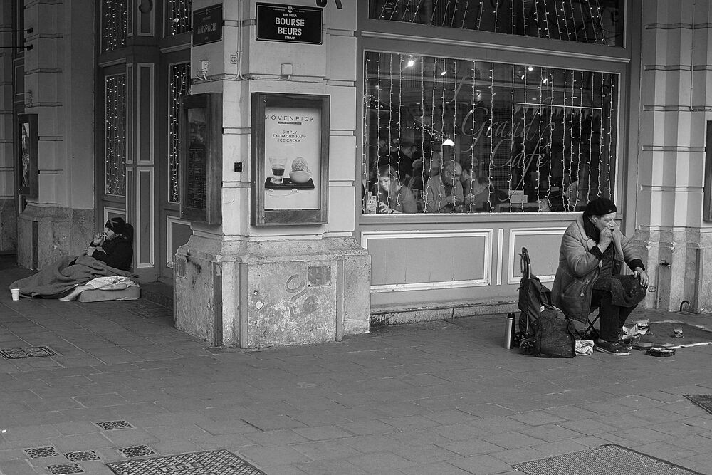 In the streets of Brussels.