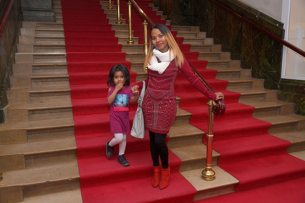 The proud mothers.