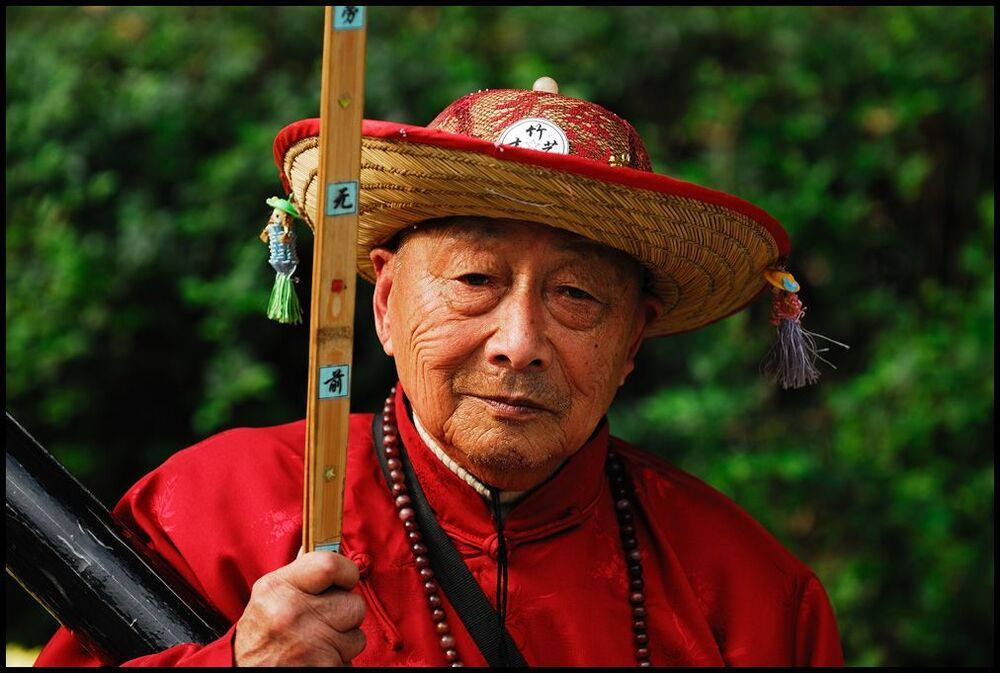 A storyteller in Chengdu