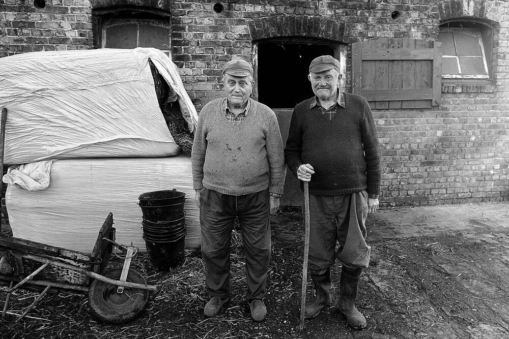 Belgian old peasant family.