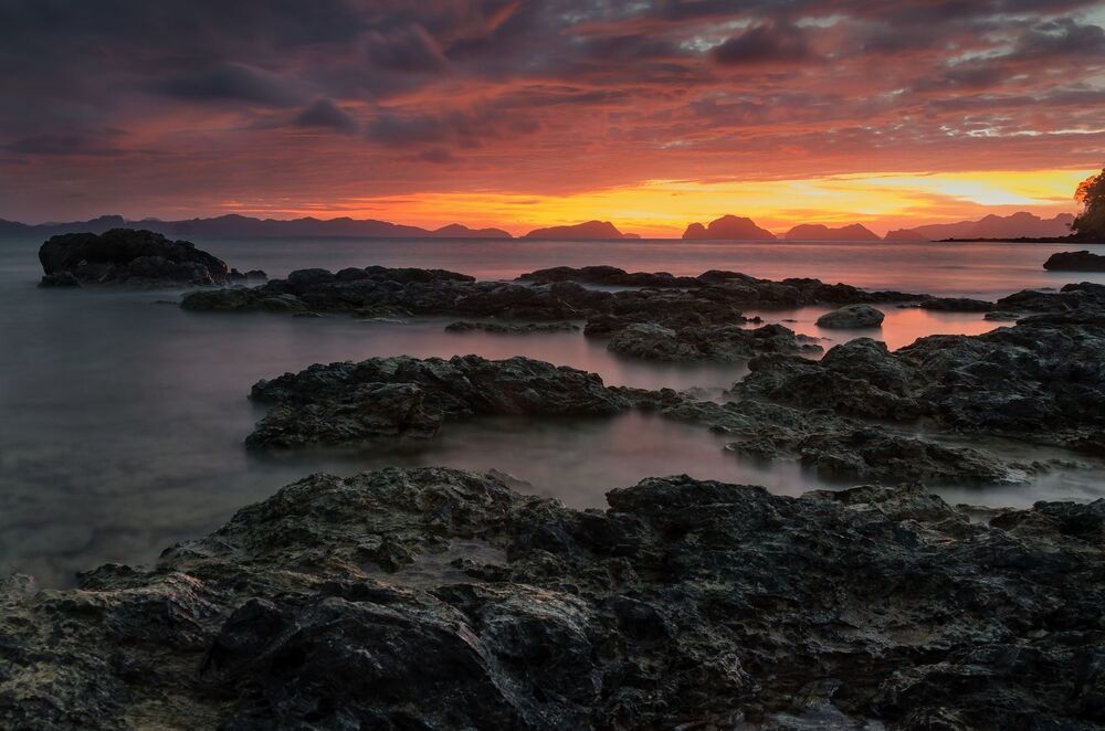 Sunset and sunrise