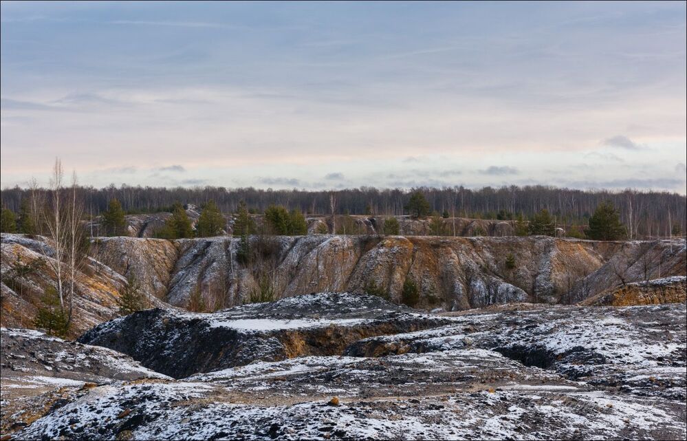 Глубокая осень на песчанных карьерах