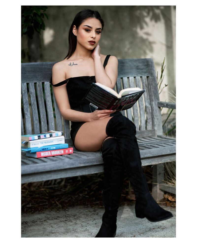 Bookshelf in Malibu.