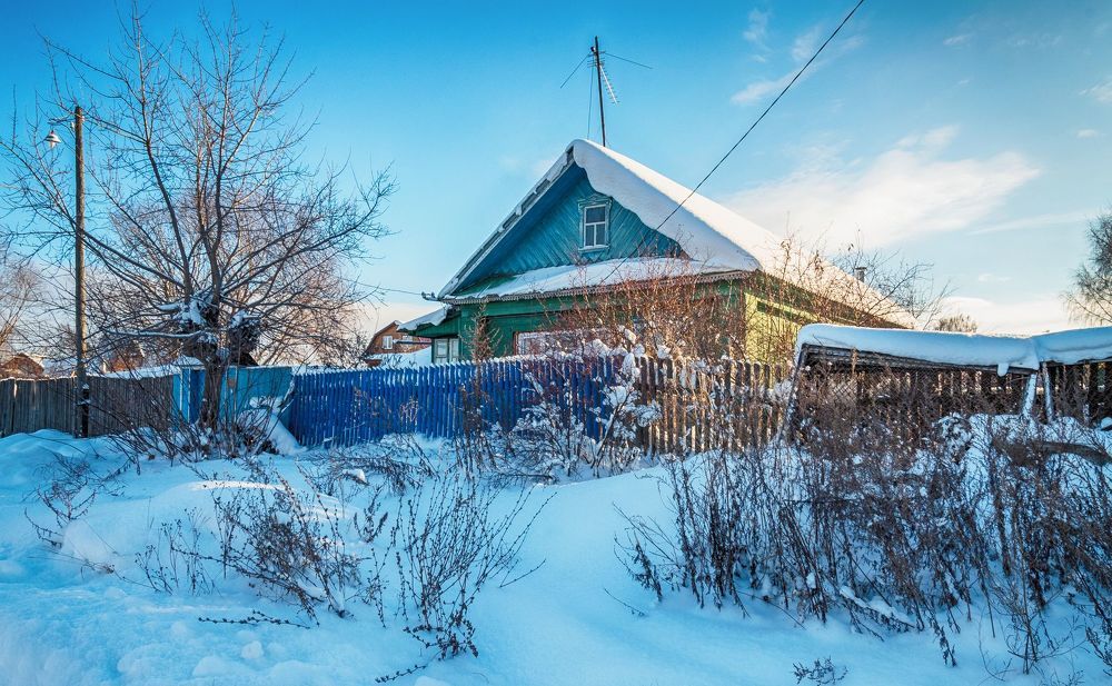 Эстетика деревенской зимы.