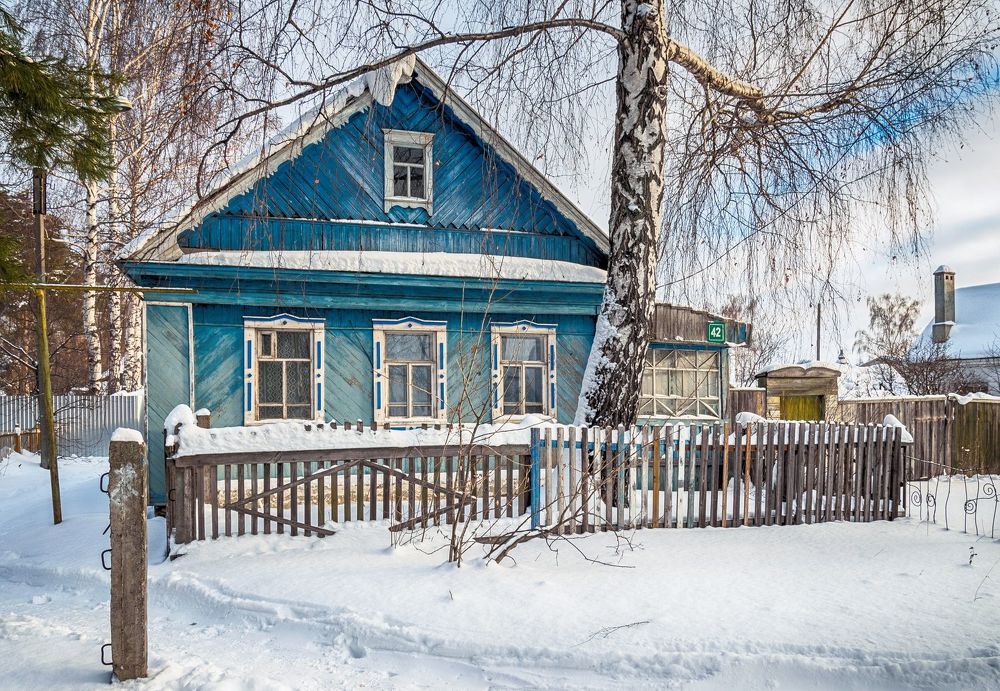 Эстетика деревенской зимы.