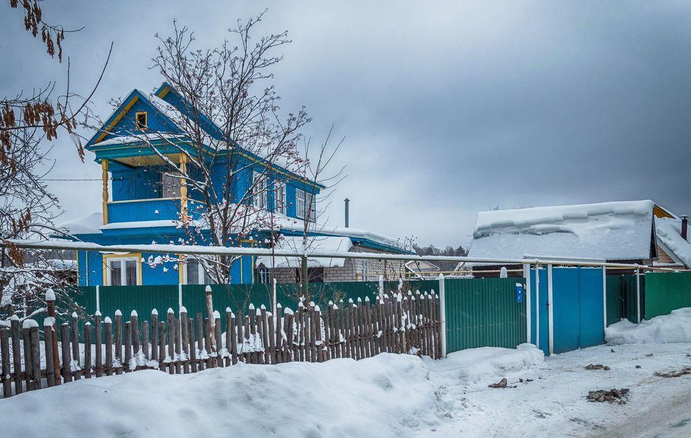 Эстетика деревенской зимы.