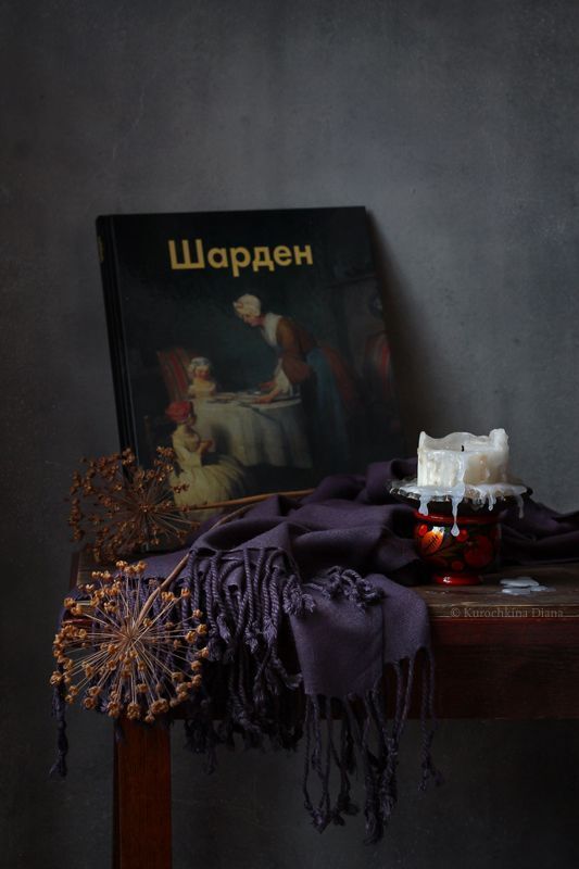 С альбомом Шардена