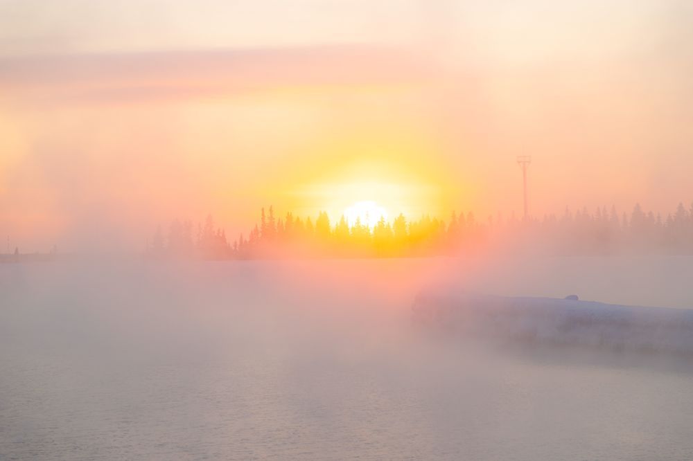 На Печорском водохранилище