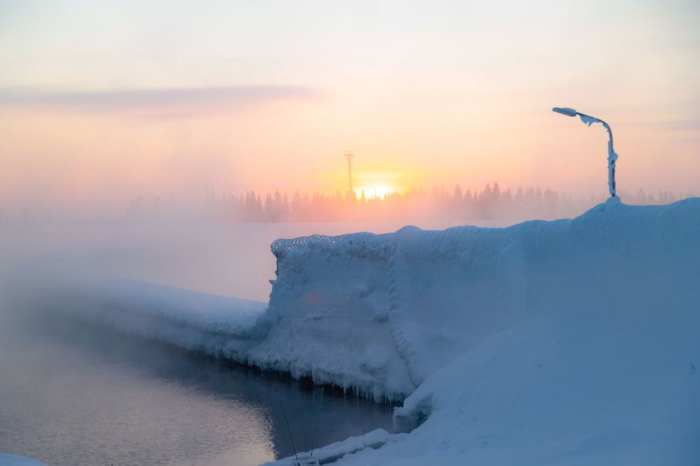 На Печорском водохранилище