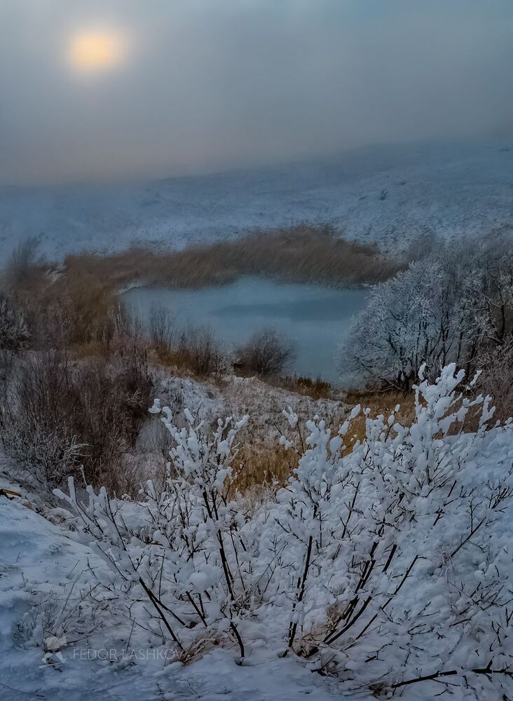 Пруды на склоне горы Стрижамент.