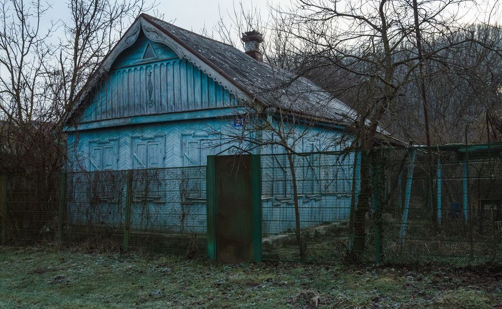 Январское утро в кубанской станице.