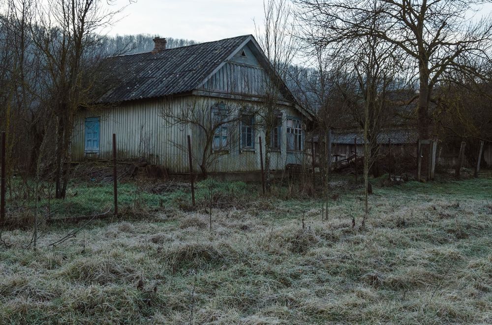 Январское утро в кубанской станице.