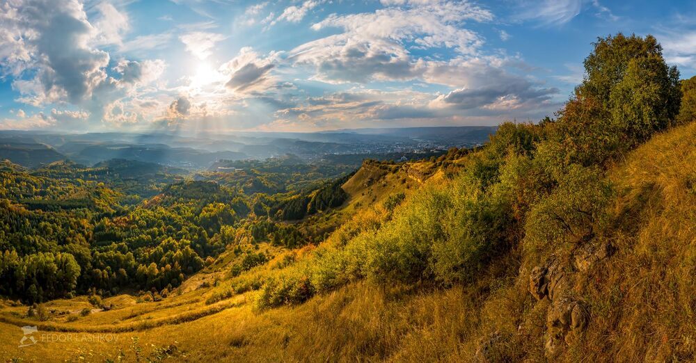 Горная часть парка.