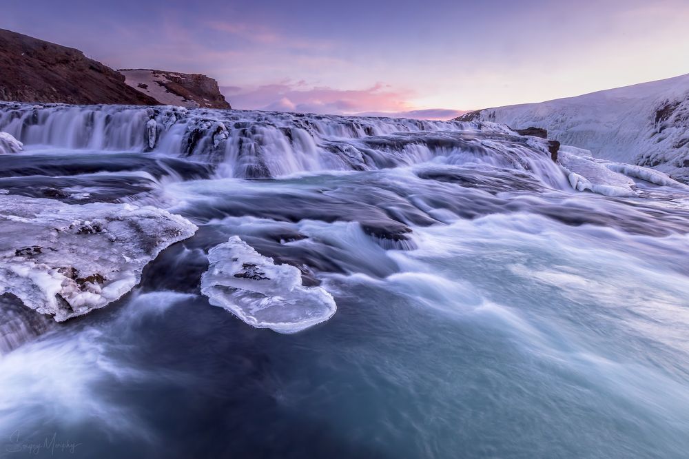One morning around Gullfoss. Iceland.