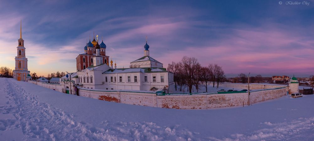 Вечерний Кремль. Рязань.