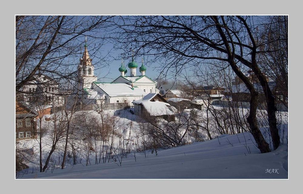 Зима в Печорской Слободе