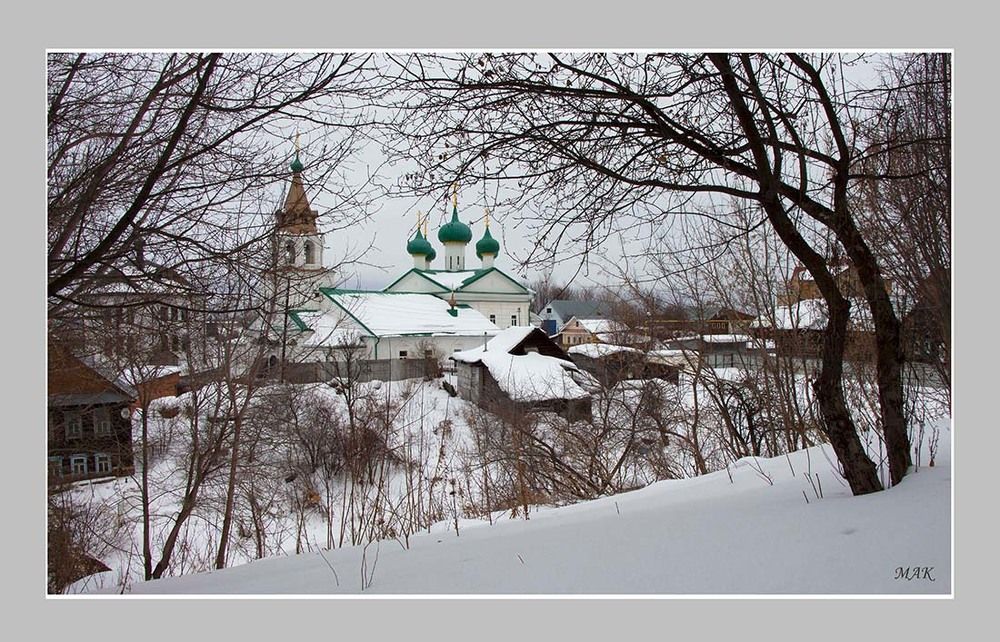 Зима в Печорской Слободе
