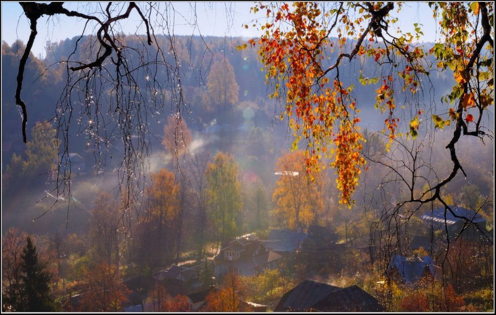 Слёзы осени.
г. Плёс, октябрь, Заречье.