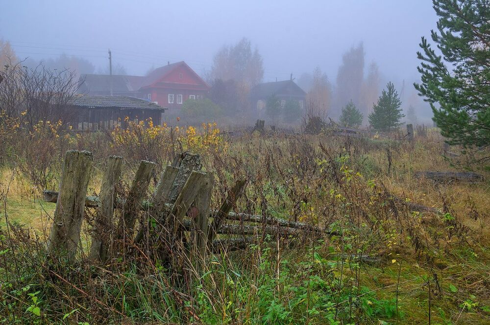 в тумане осеннем...)