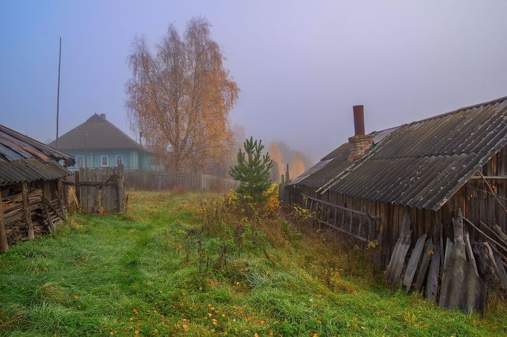 в тумане осеннем...)