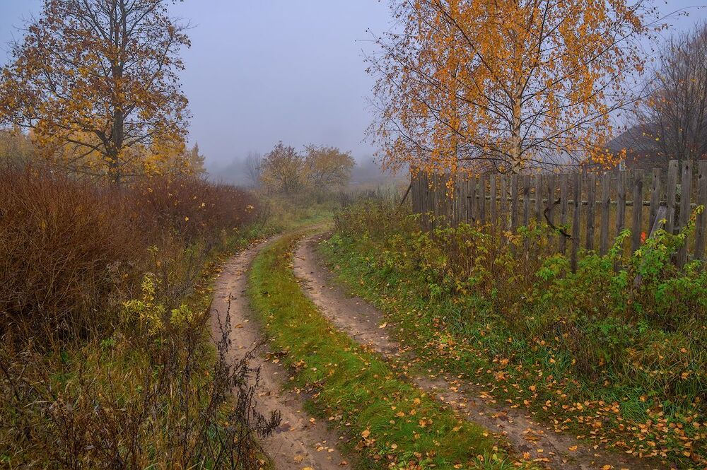 в тумане осеннем...)