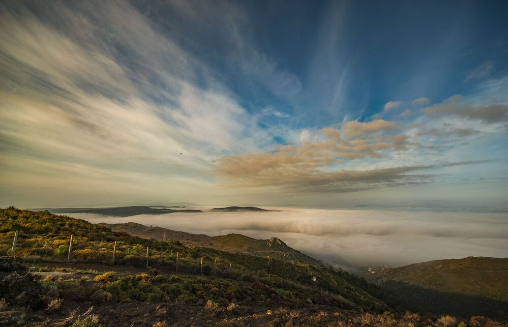between sun and cloud