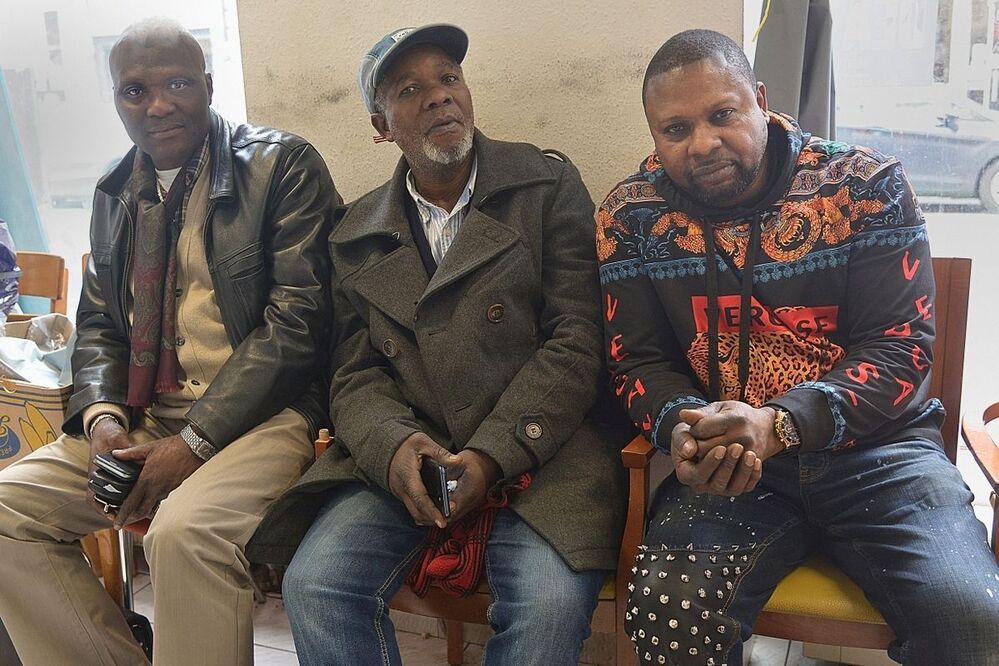 People of the African district in Li&egrave;ge(Belgium).