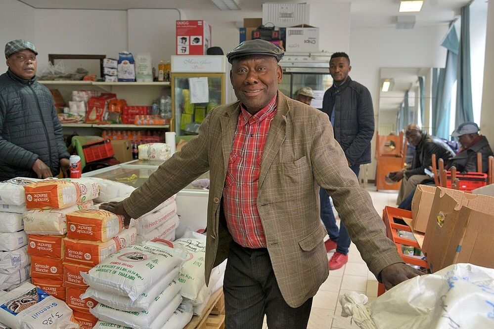 People of the African district in Li&egrave;ge(Belgium).