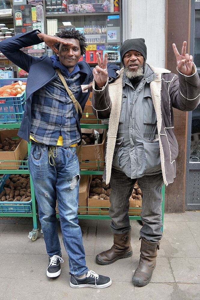 People of the African district in Li&egrave;ge(Belgium).