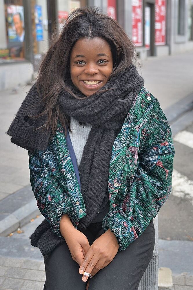 People of the African district in Li&egrave;ge(Belgium).