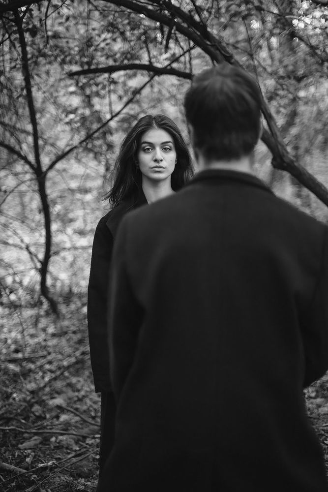 Daniel and Veronika (bw)