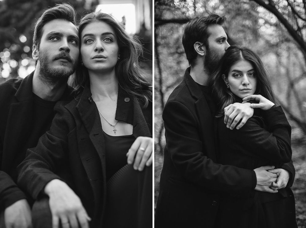 Daniel and Veronika (bw)