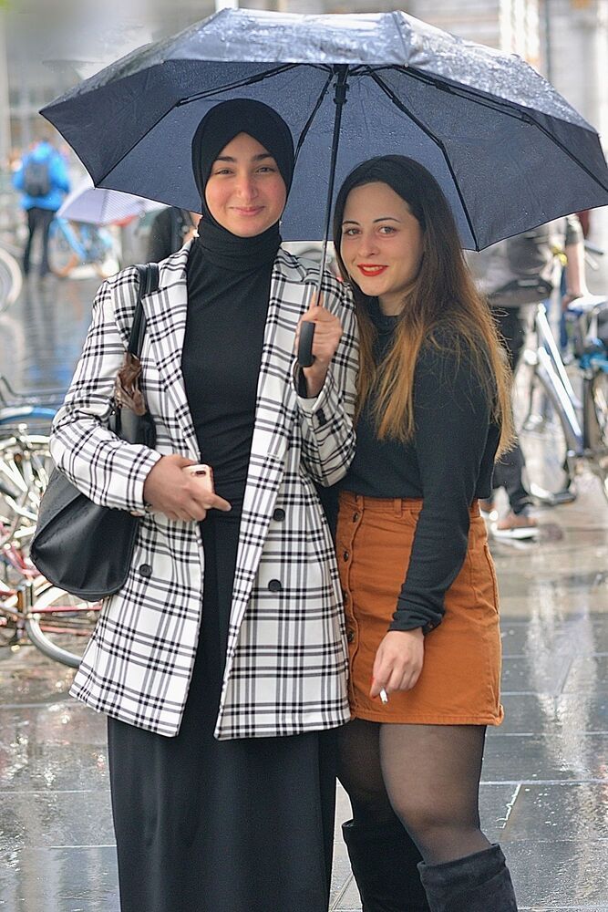 People of the quarter Seefhoek in the city of Antwerp(Belgium).
