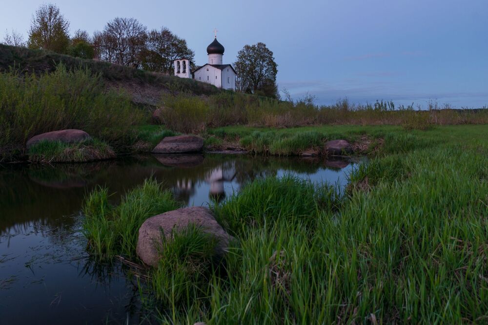 Церковь Ильи Пророка (XV век). р.Великая.