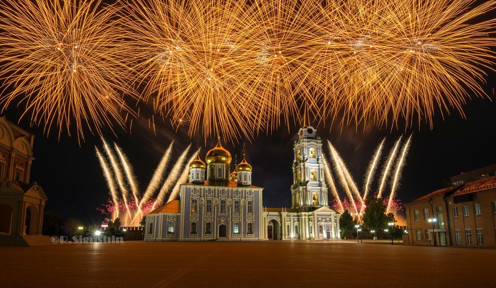 Фейерверк в Тульском кремле