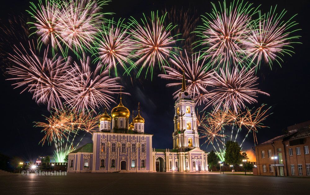 Фейерверк в Тульском кремле