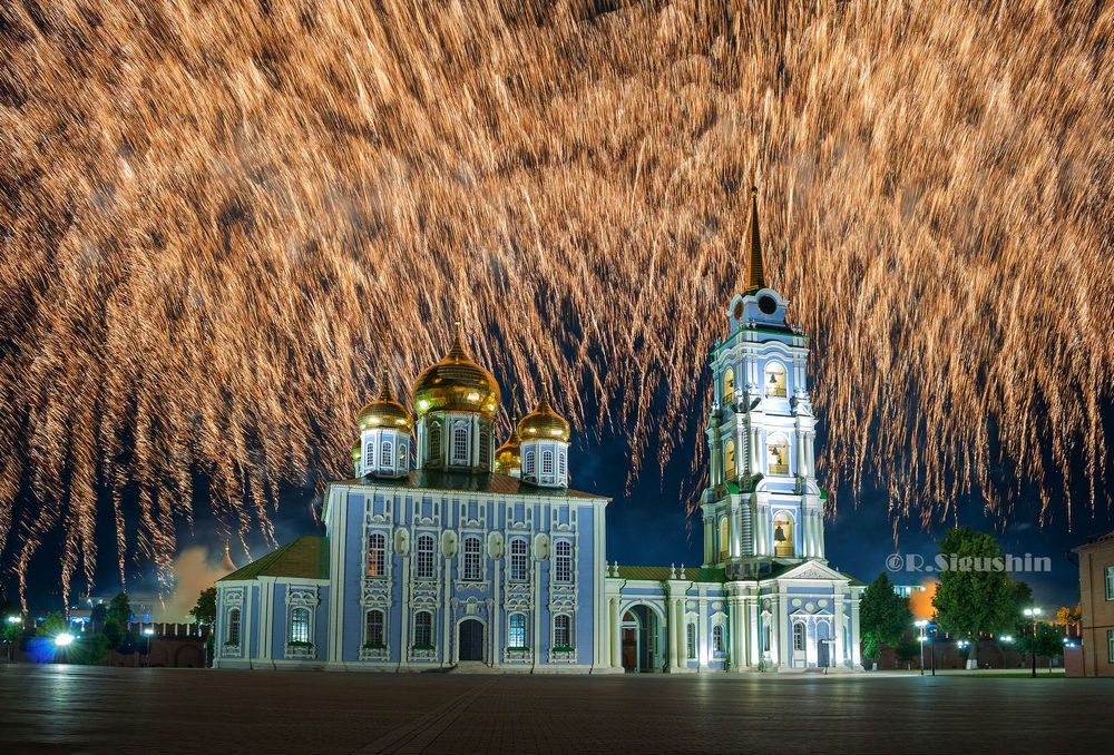 Фейерверк в Тульском кремле