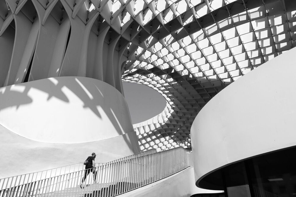 The building and the shadows