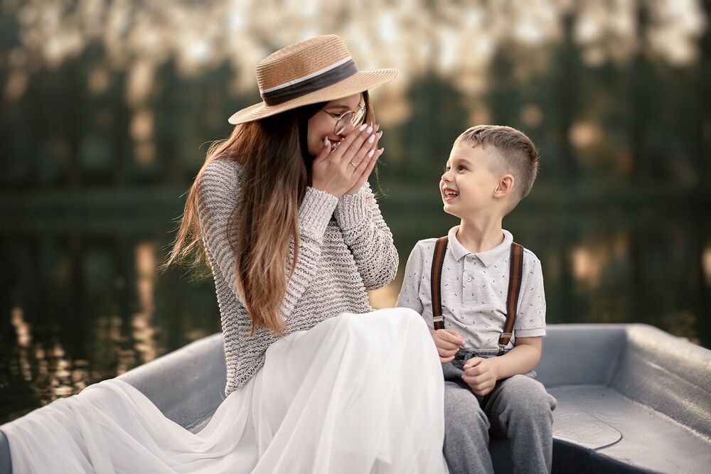 Mother and son