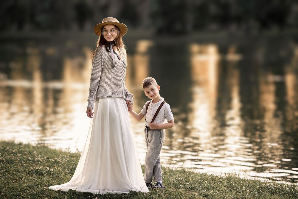 Mother and son